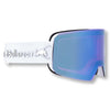 White strap with blue lens (Spare: Brown Lens)